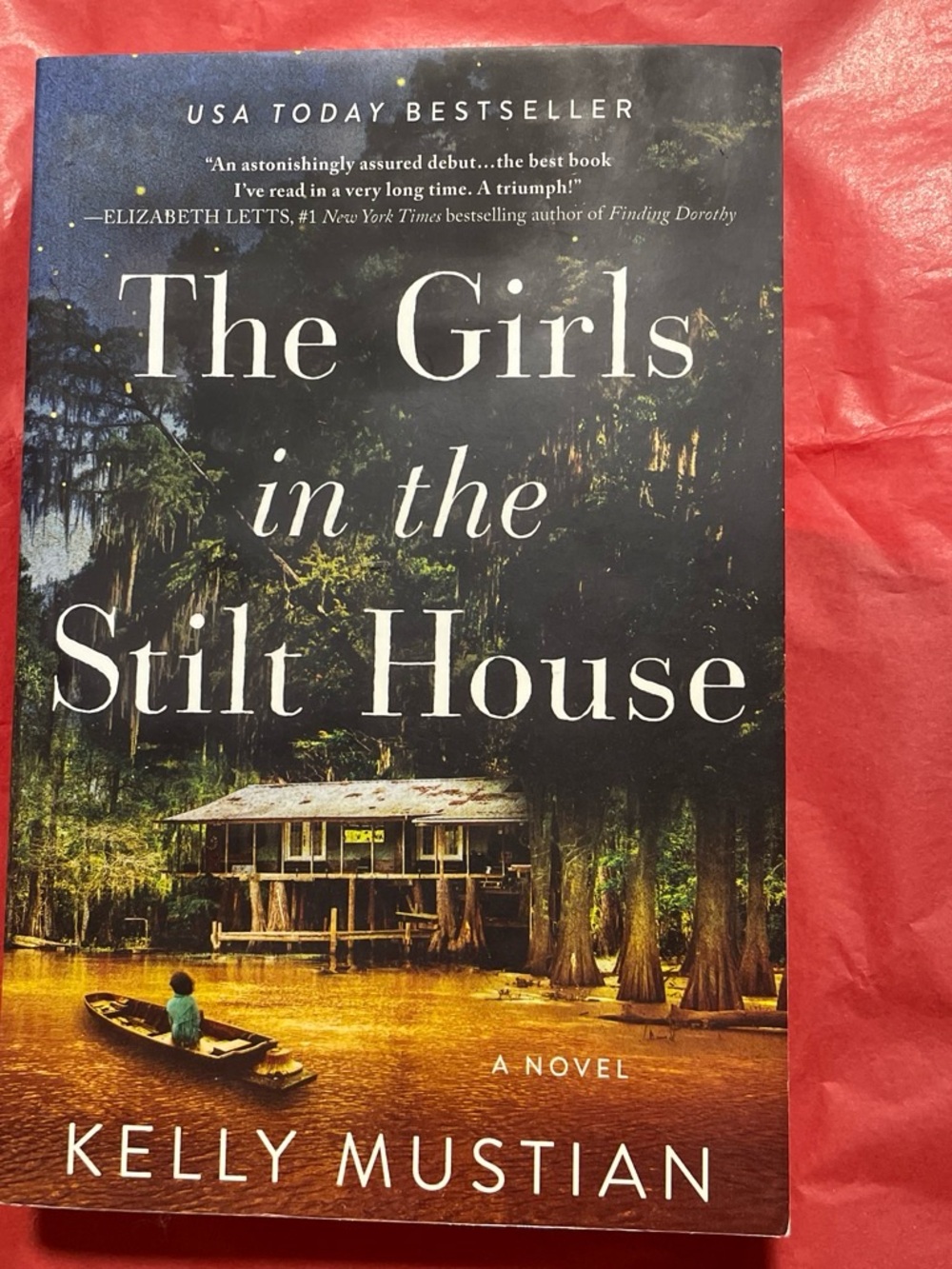 The Girls in the Stilt House by Kelly Mustian - Dark Green & Brown Cover